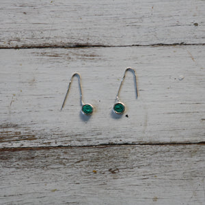 Silver Pull Through Earrings