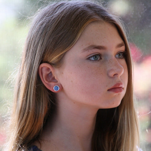 Mini Silver Stud Earrings